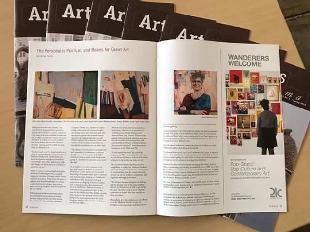 Pages 22-23 of OVAC's ArtFocus #Oklahoma magazine! 
#art #arts #visualart #artislife #artistlife #okc #artshow #artwork