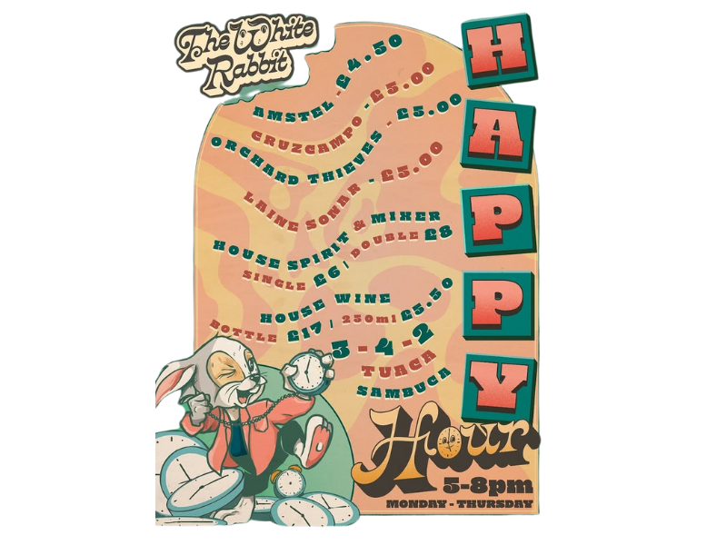 Happy Hour - White Rabbit Pub in Brighton’s North Laine