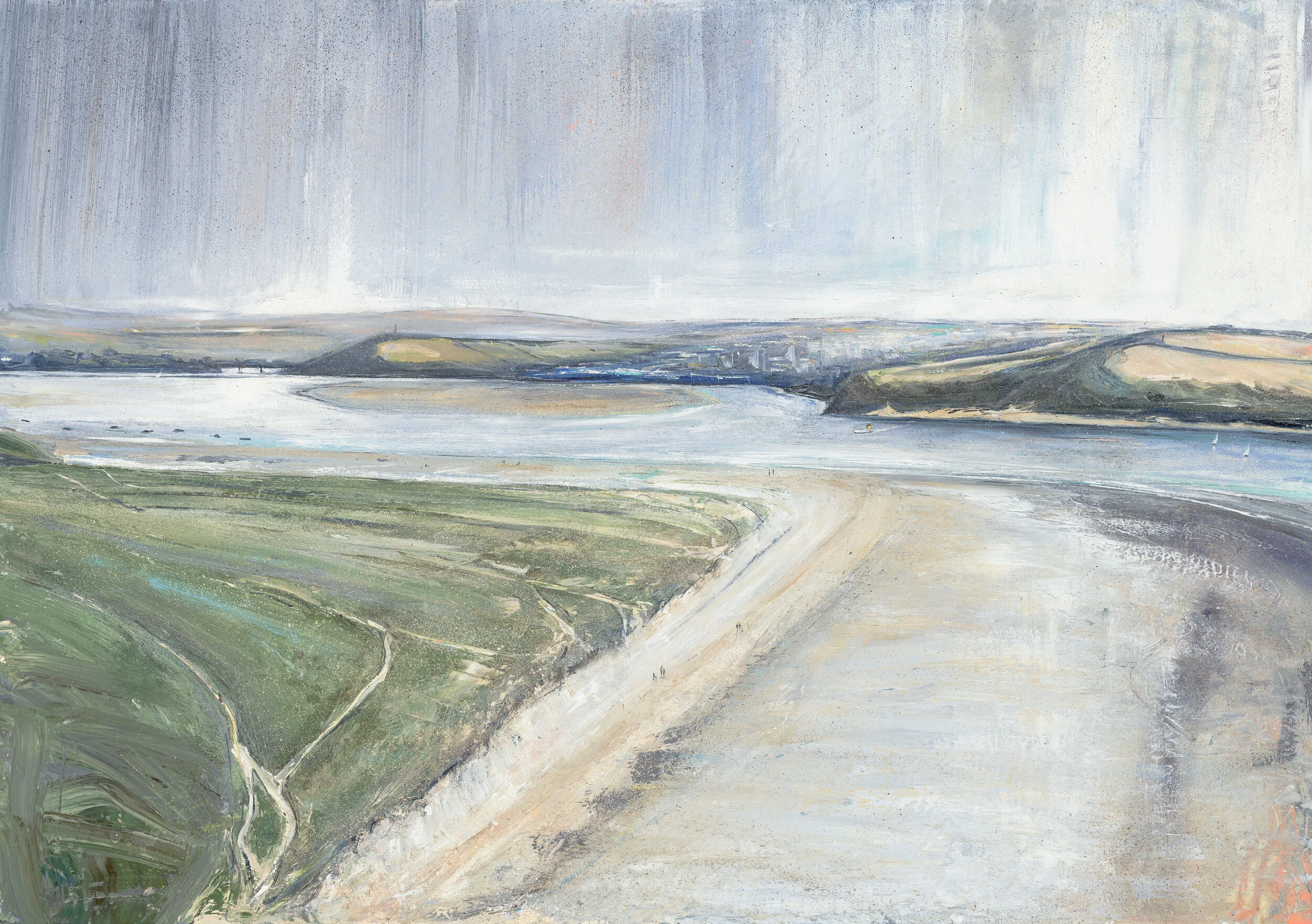 Jethro Jackson Looking Down from Brea Hill Oil on Board 100 x 70cm £4895.00