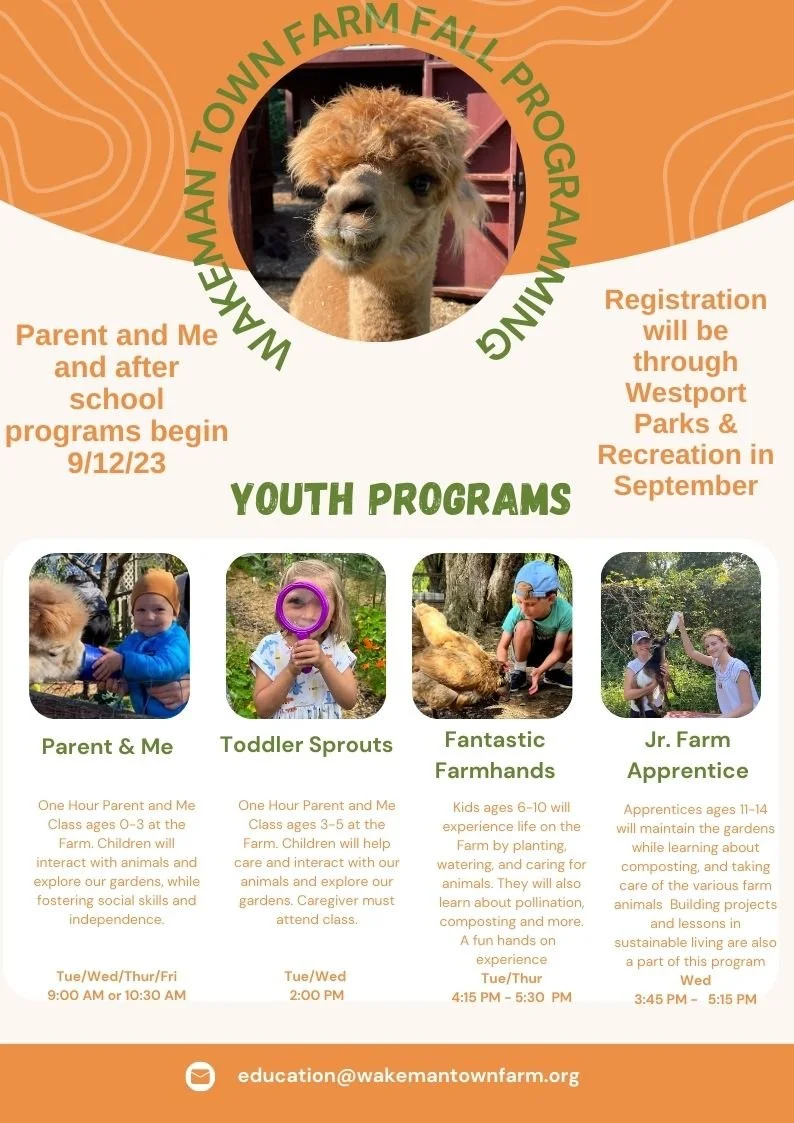 fall programs for kids are live! — Wakeman Town Farm