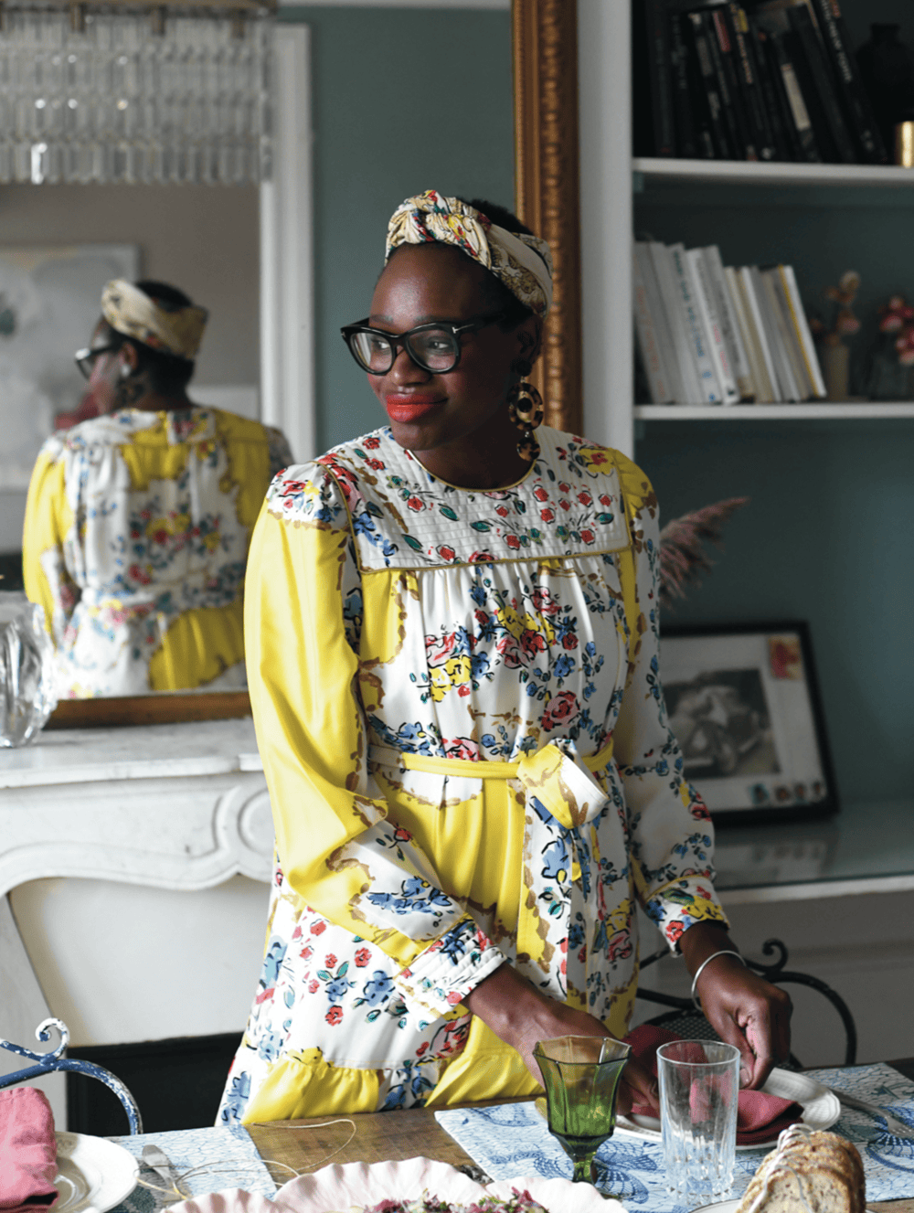 Ajiri looking fabulous in her Parisian home