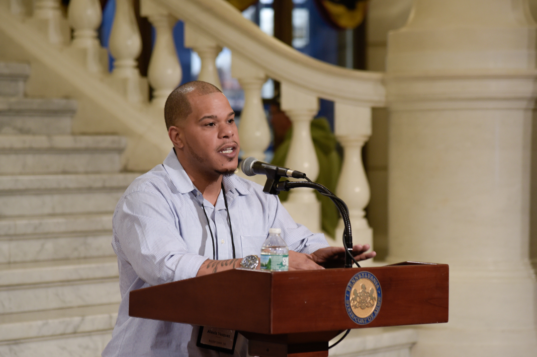 Alexis Vasquez (Allentown) talking about the value of perseverance