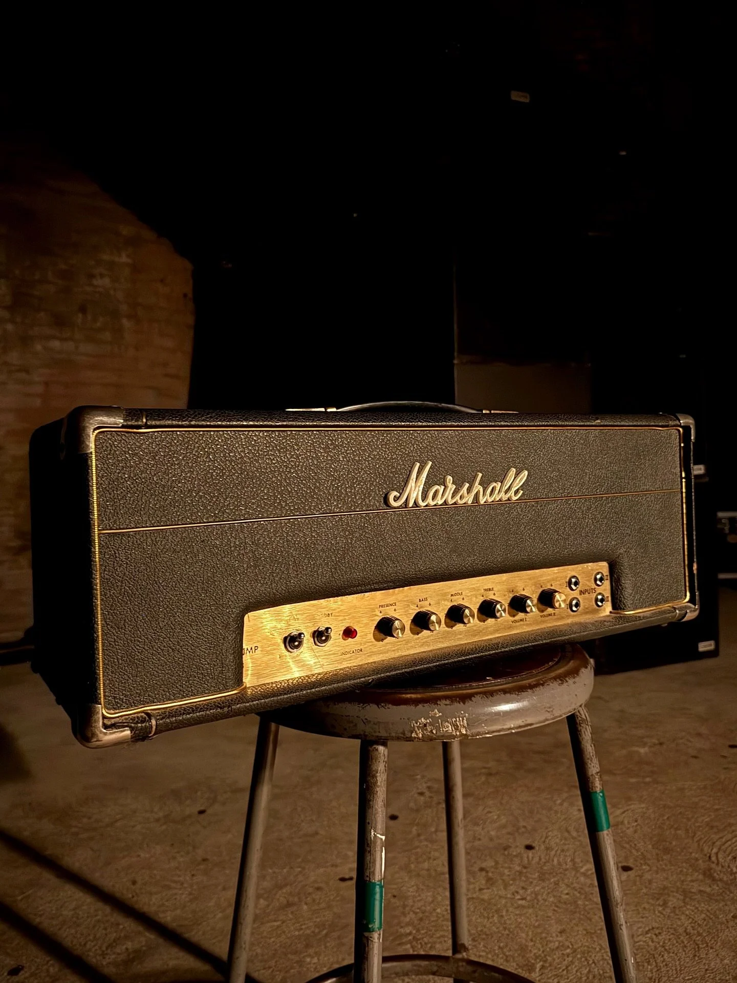 1969 Marshall JMP in for service! This small box model 1987 Plexi 50W head came in for blowing fuses. It needed a new set of EL34 power tubes and a service. The head already had new electrolytic caps replaced so this repair was short and sweet. I was