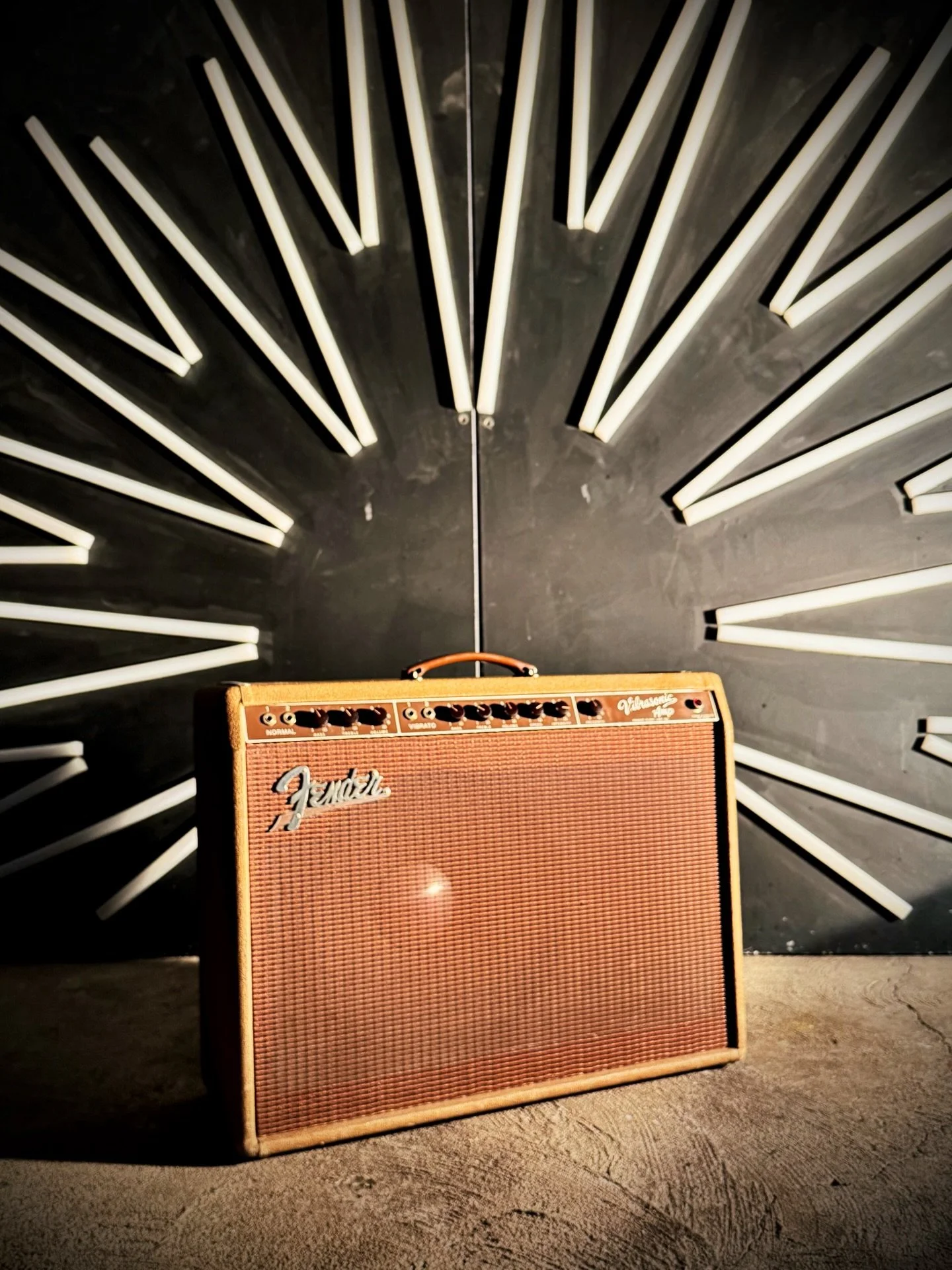 I got the honor to service this virtually all orgnial 1960 Fender 5G13 Vibrasonic, serial number 30! The Vibrasonic came stock with a 15&rdquo; JBL and a larger output transformer which could deliver 50 watts. This is such a gorgeous sounding amp wit