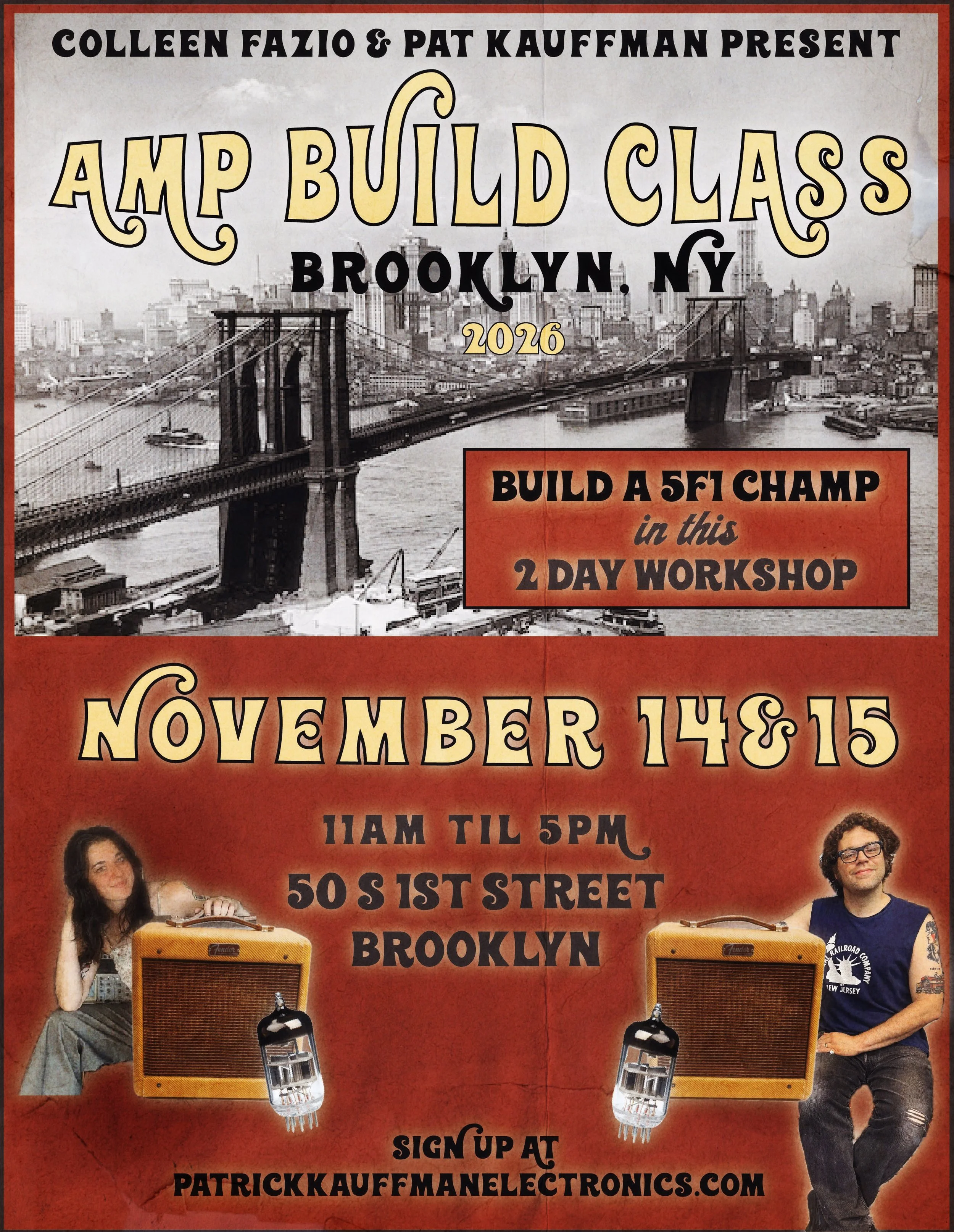 Fall 2026 NYC Amp Build Workshop - Group Class