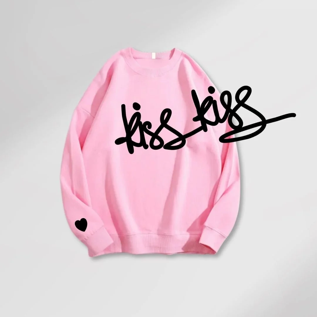 Red kiss sweatshirt front - 2.jpeg