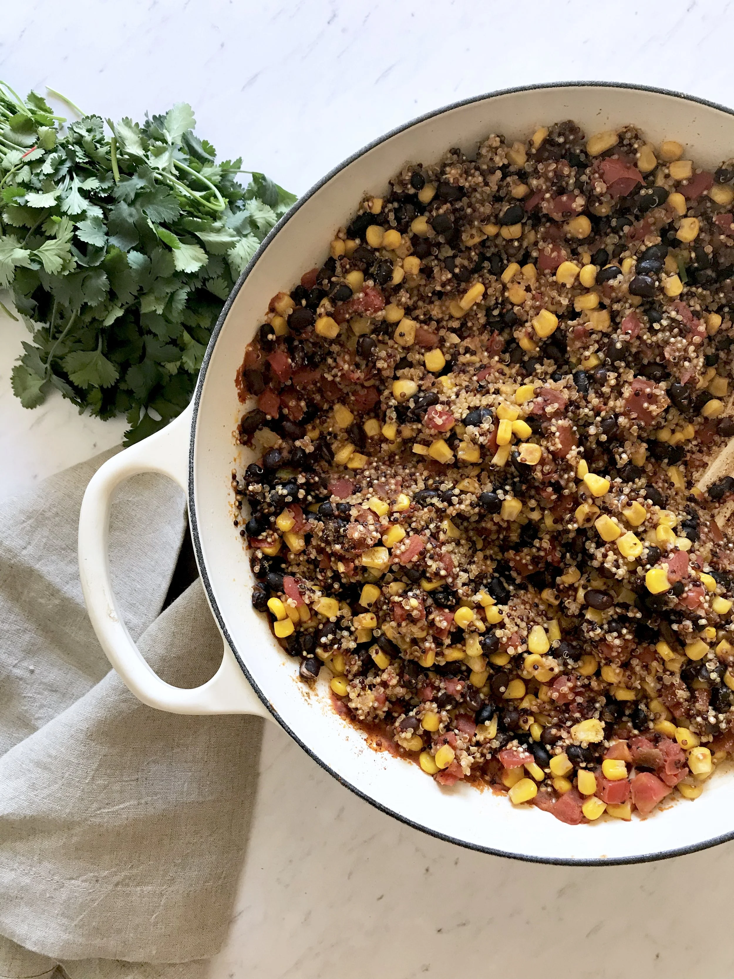 One Pan Mexican Quinoa Mostly Green