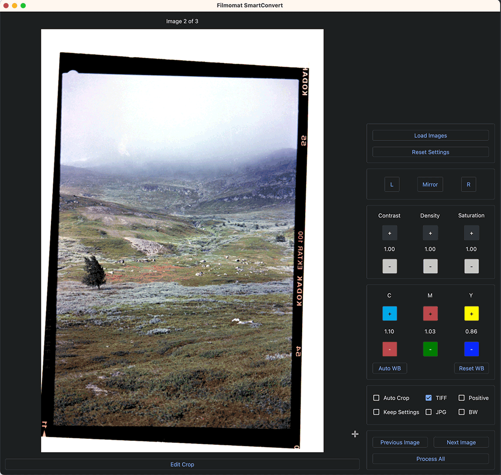 Filmomat — SmartConvert Negative Conversion Software