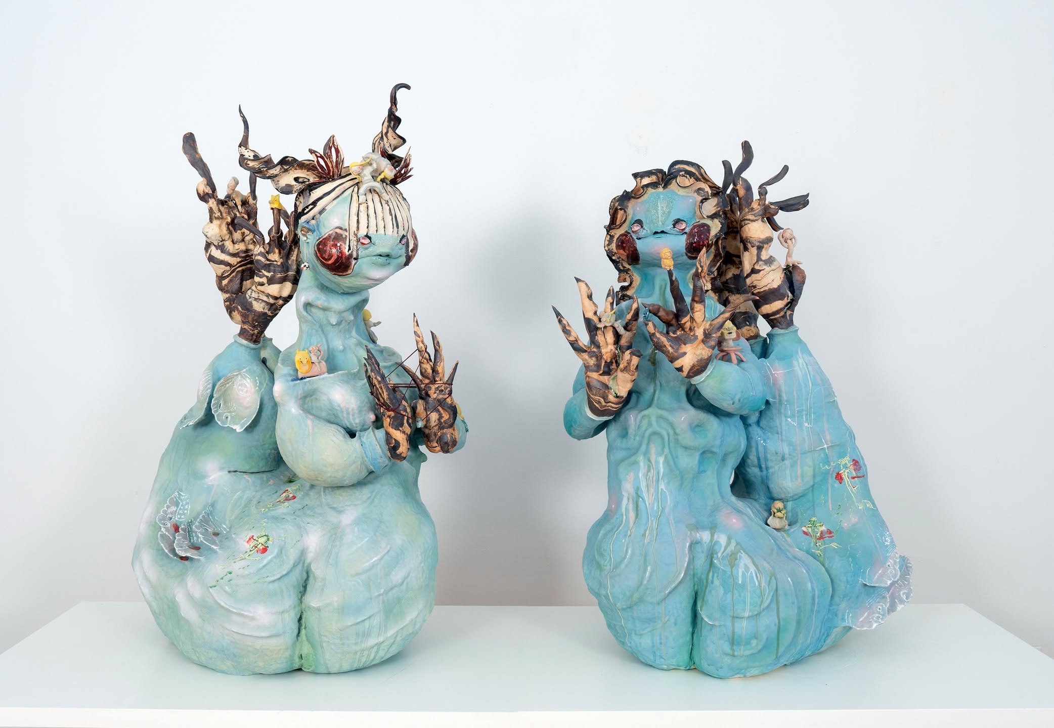 Thank you @surfacemag for selecting @samitsangart for an &quot;Artist Statement&quot; timed to her first solo show on view now at @claireolivergallery 

&quot;My work often lives in the in-between, where tenderness meets tension. I use humor, ornamen