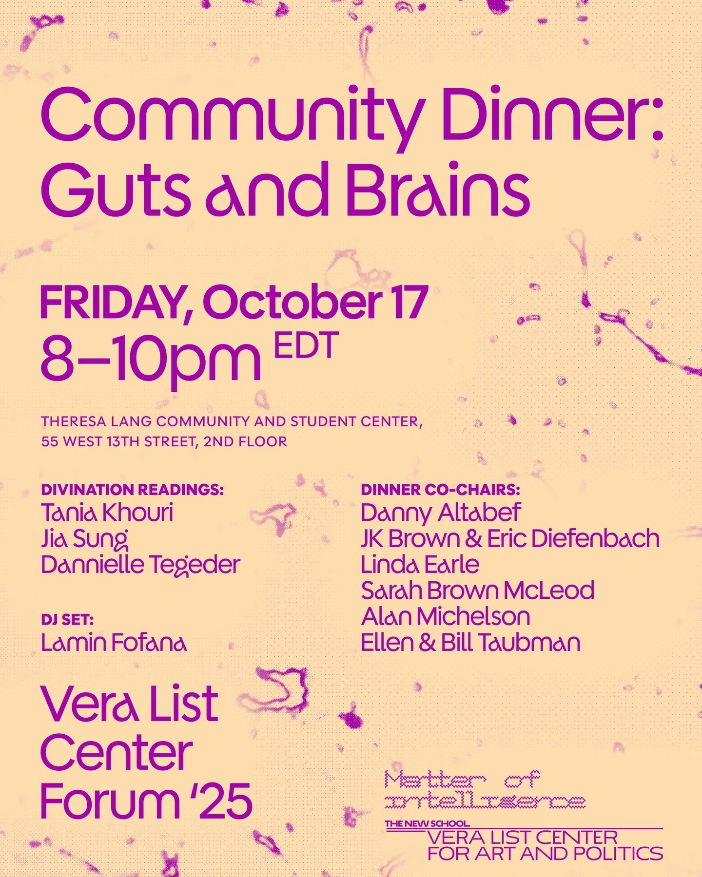 This year&rsquo;s @veralistcenter Community Dinner&mdash;hosted during the VLC Forum 2025: Matter of Intelligence&mdash;is a convivial, multisensory gathering that explores the mind-gut connection&mdash;linking thought, emotion, and digestion. 🥘🍄&z