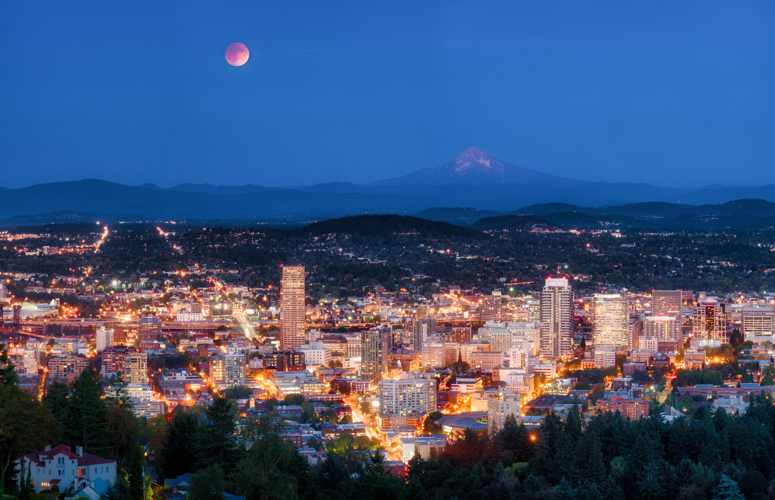 Super Moon Eclipse, Portland, Oregon