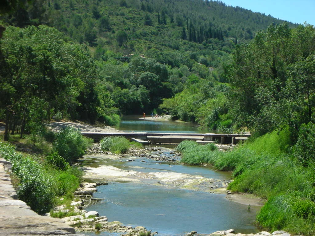 The Orbieu River running through Lagasse, perfectfor a lunchtime swim!