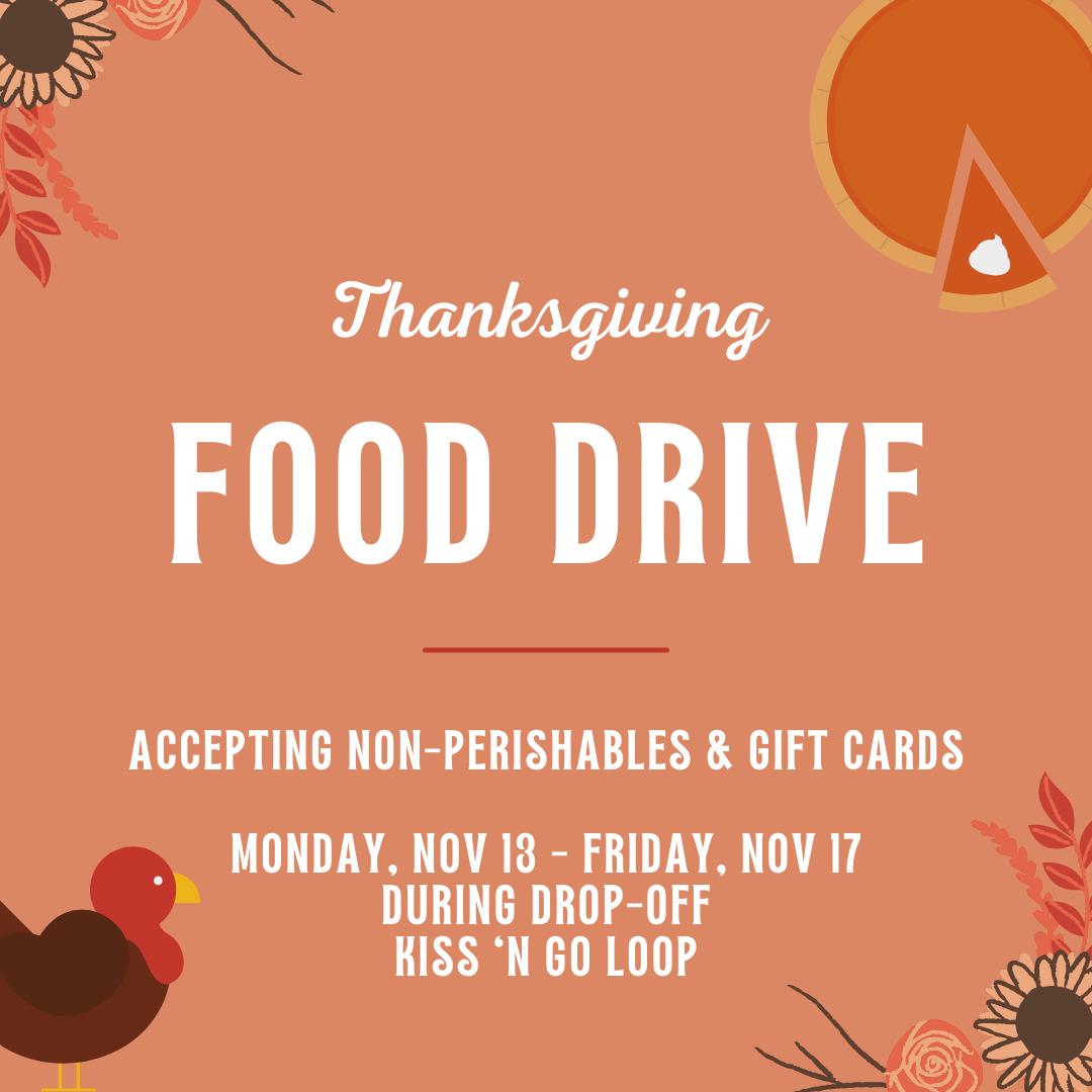 Thanksgiving Food Drive Monday 11/13-Friday 11/17