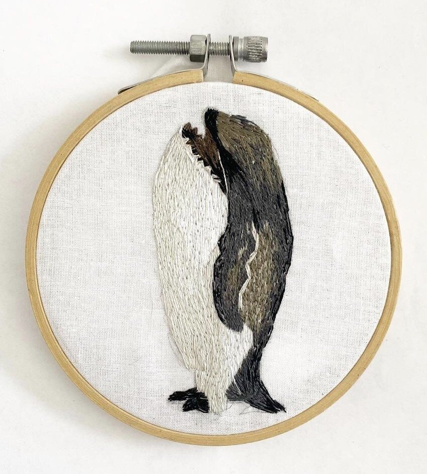 Pengwhale embroidery by @paintbypineapples