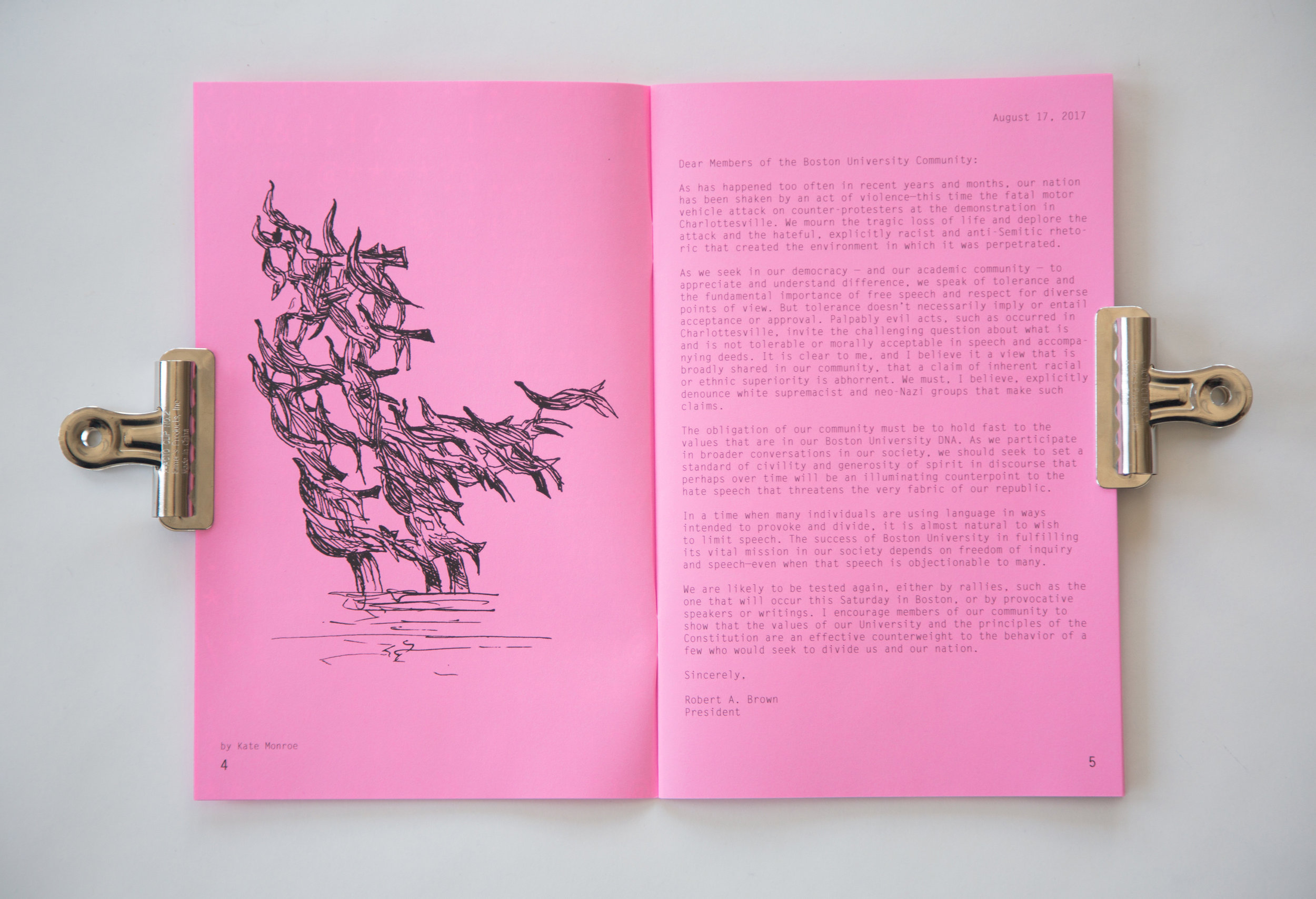 Illustrations for a Sam West ’s zine highlighting the importance of free speech in Boston. This collaborative zine served as an informational yet brief and playful introduction into the world of free speech.