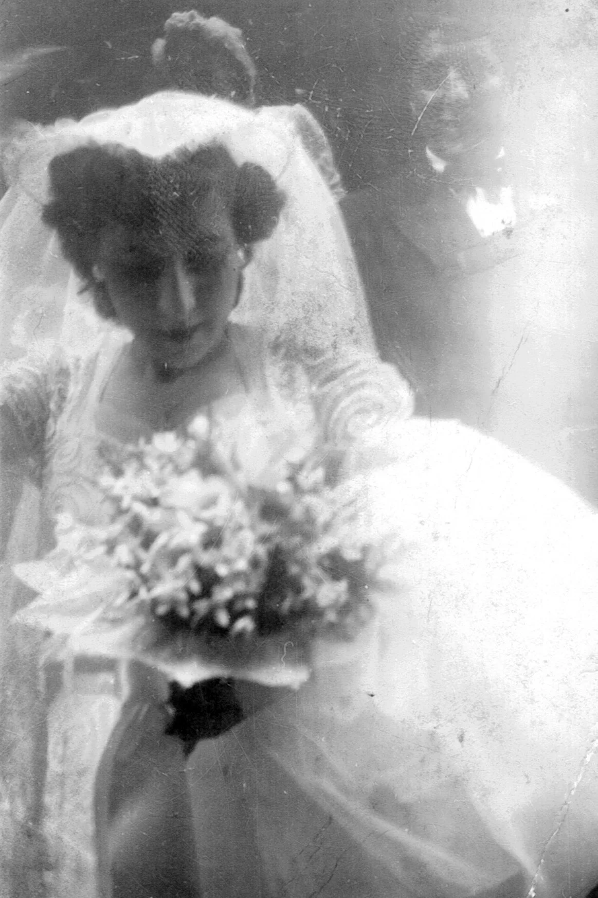 On her wedding day, William’s love at St. Joachim’s, Manhattan.