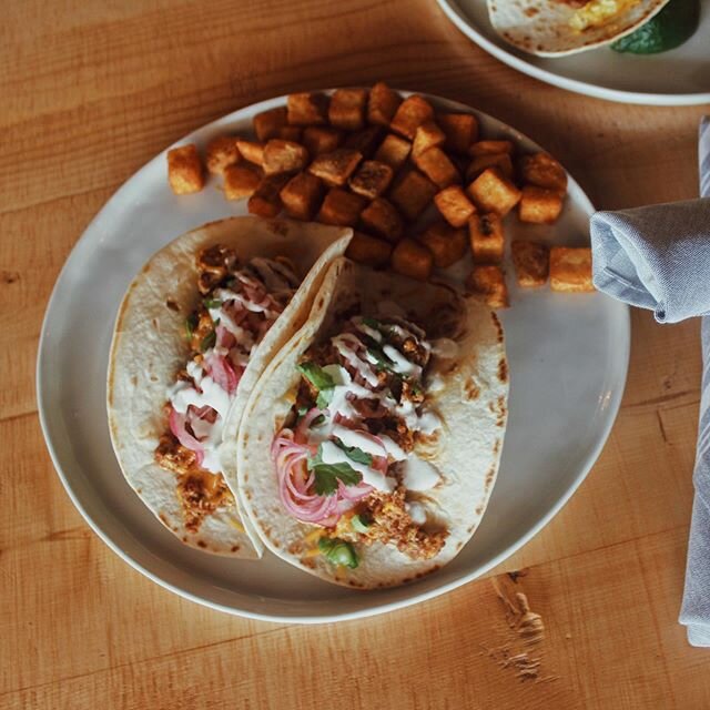 🌮🌮 Join us for breakfast today or order online for curbside pickup! Open until 2pm!