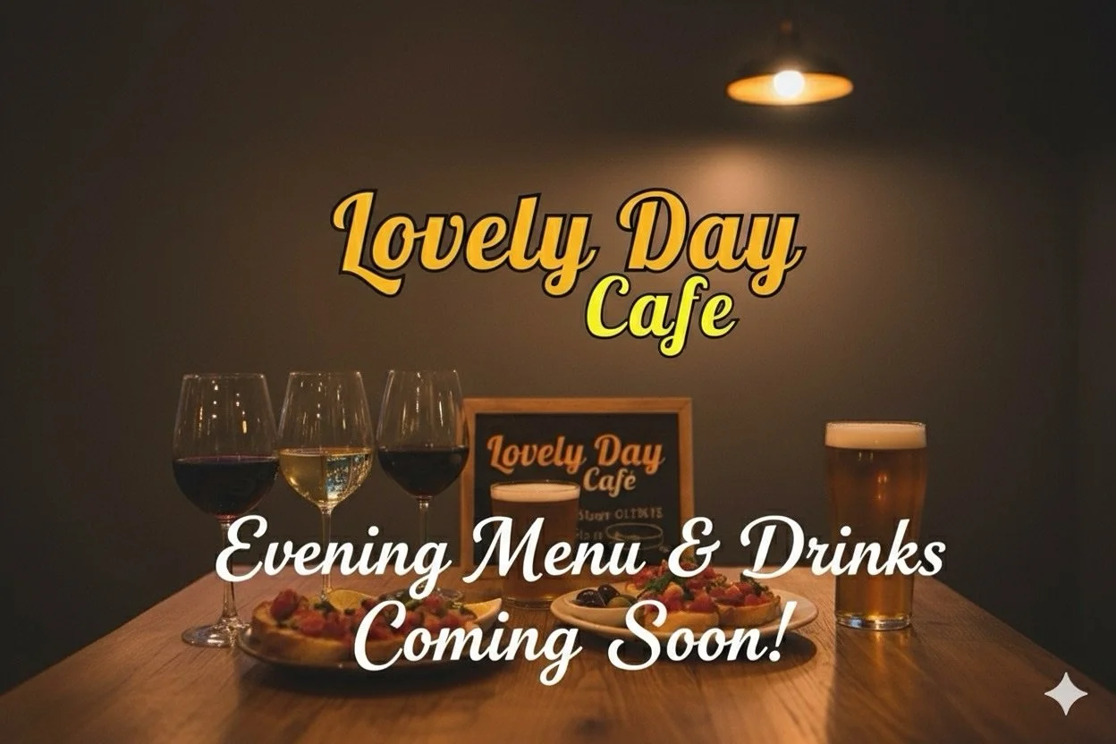 HUGE NEWS, Y&rsquo;ALL‼️‼️
 We&rsquo;re Taking Over the Night! 🌙

Thanks to the incredible love and support from this beautiful community, we&rsquo;re making some game-changing moves at Lovely Day Cafe!
Get ready, because we&rsquo;re thrilled to ann