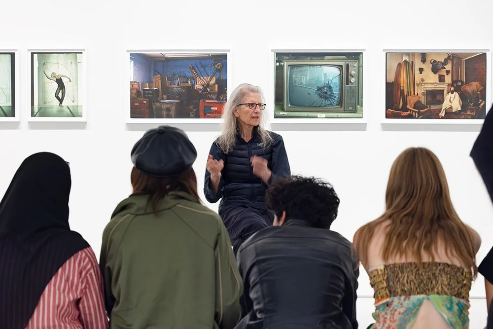 Students at the Annie Leibovitz workshop