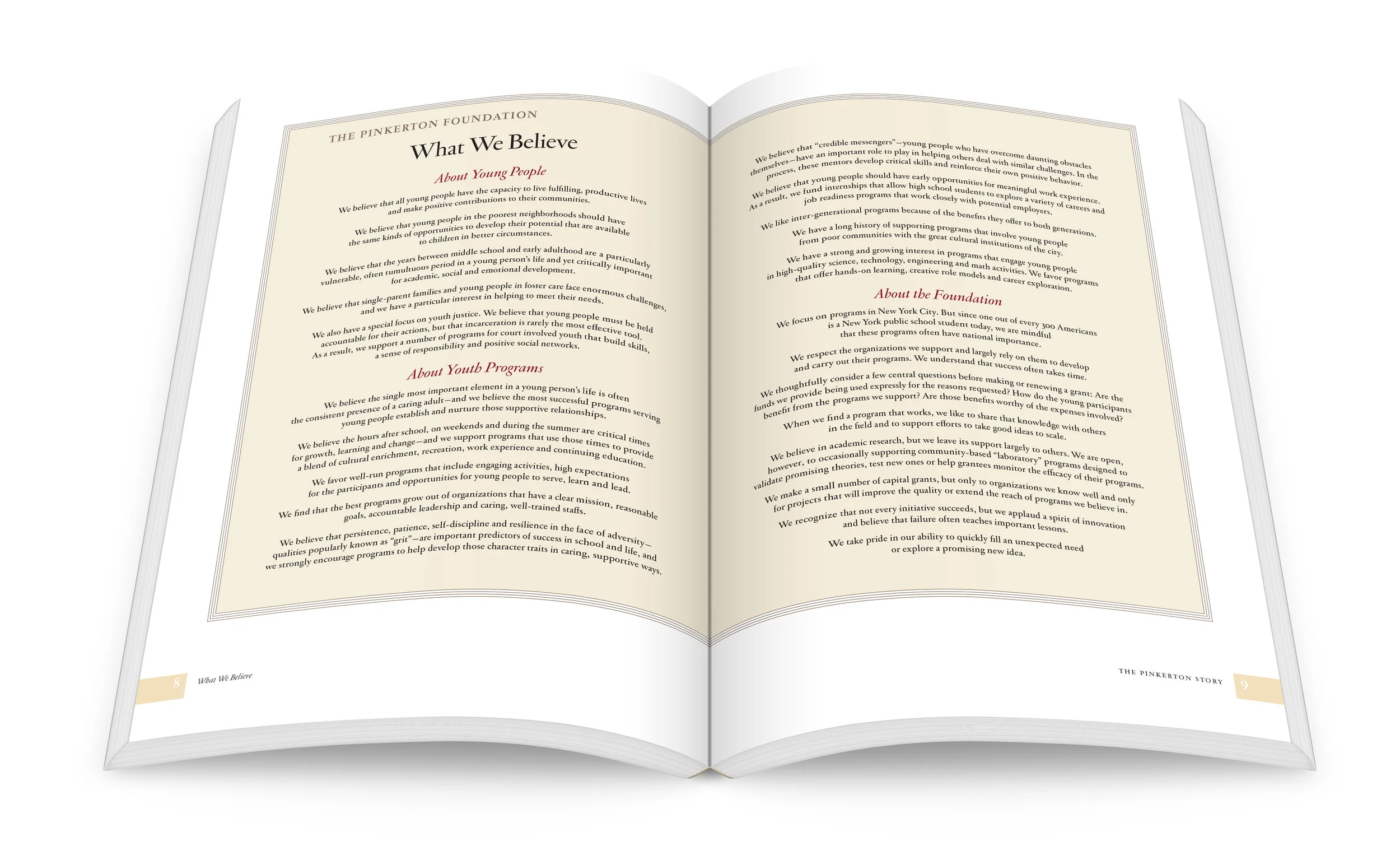 The Pinkerton Story, published by the Pinkerton Foundation.