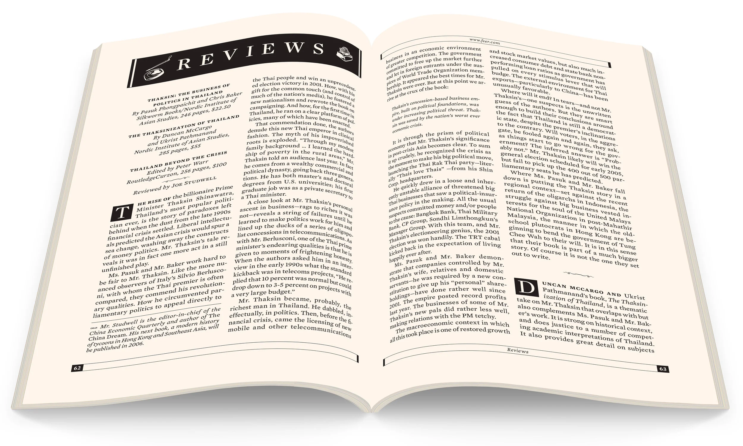 Far Eastern Economic Review redesign. Published by Dow Jones