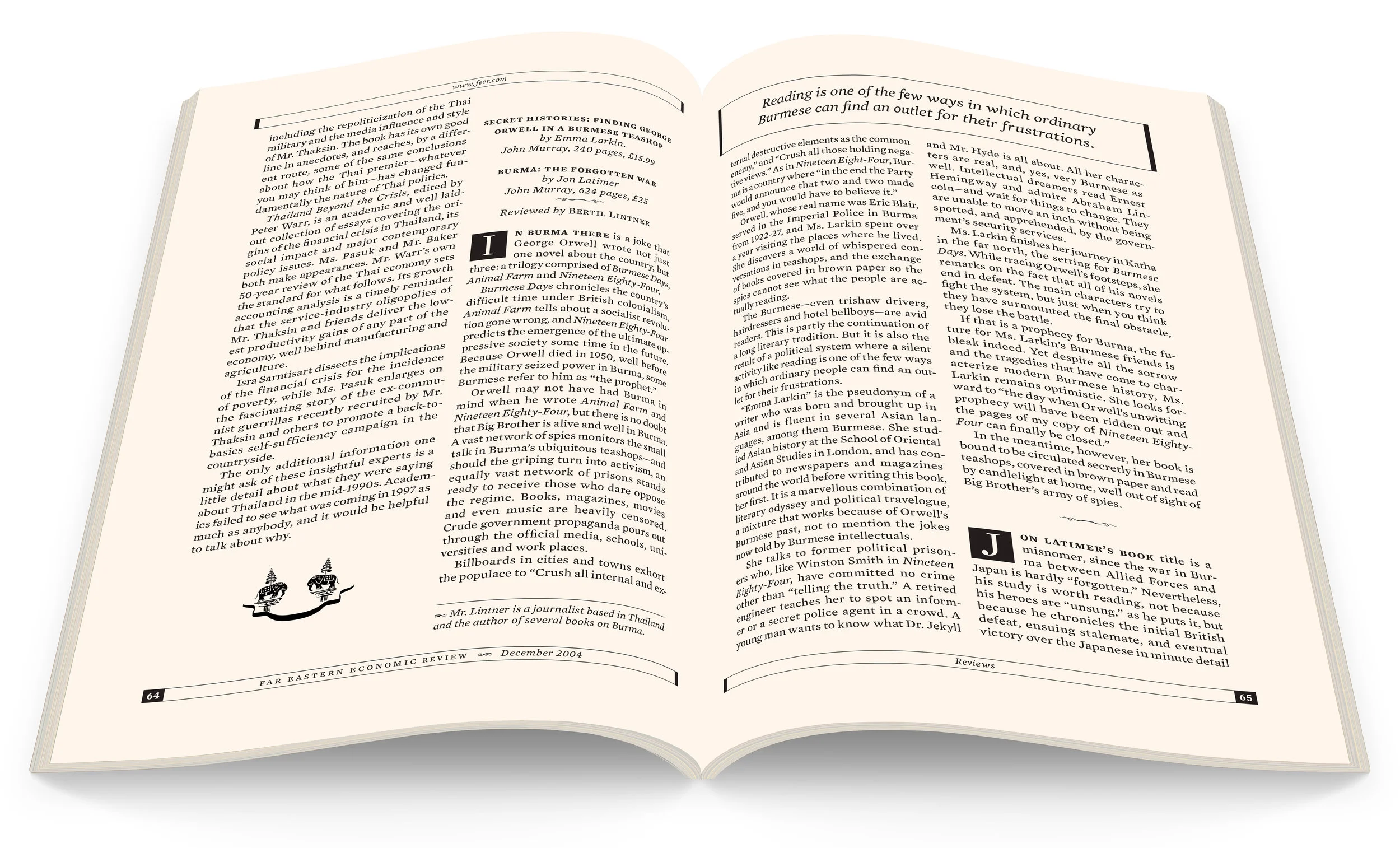 Far Eastern Economic Review redesign. Published by Dow Jones