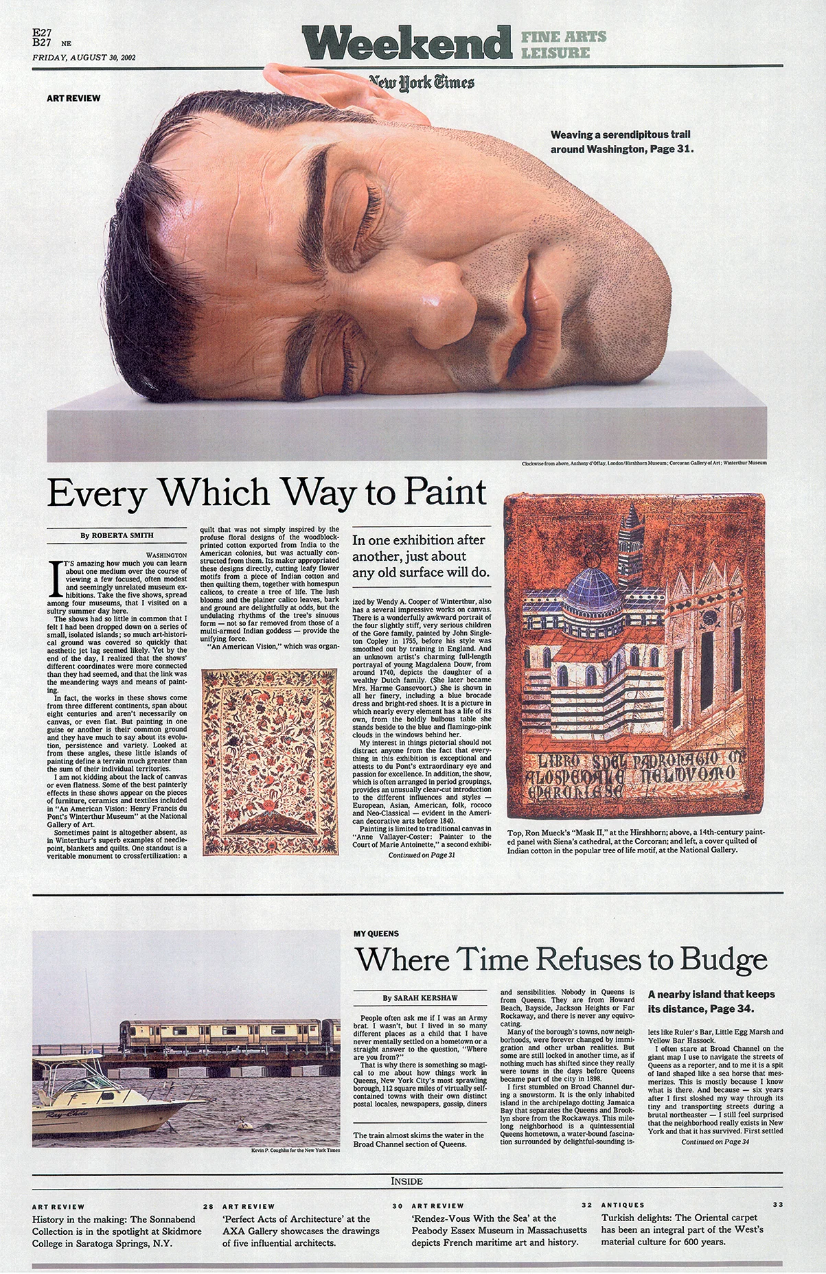 The New York Times weekend section. James Reyman has been a guest Art Director for the Weekend section of The New York Times.