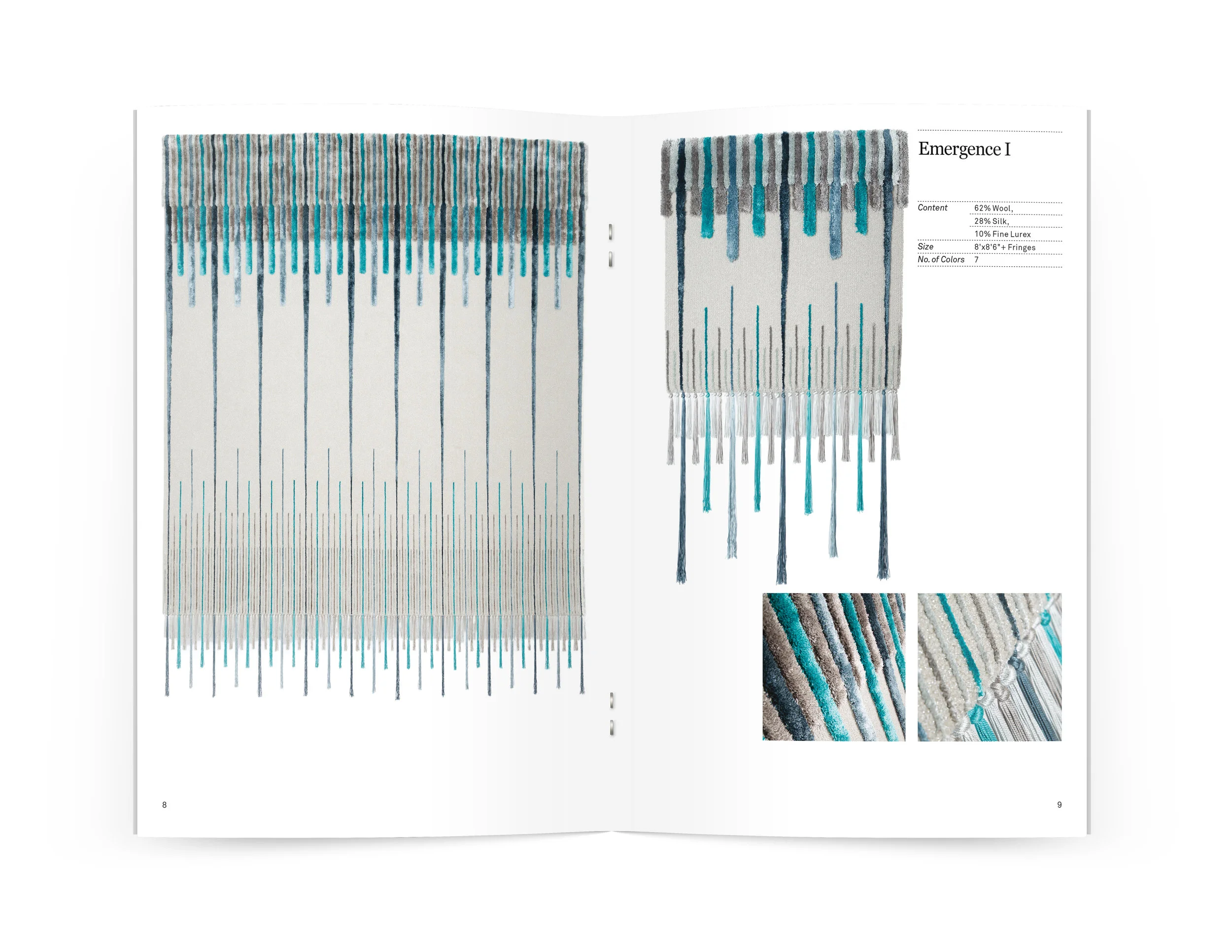 On-The-Fringe carpet line, new for 2019 for Edward Fields/Tai Ping