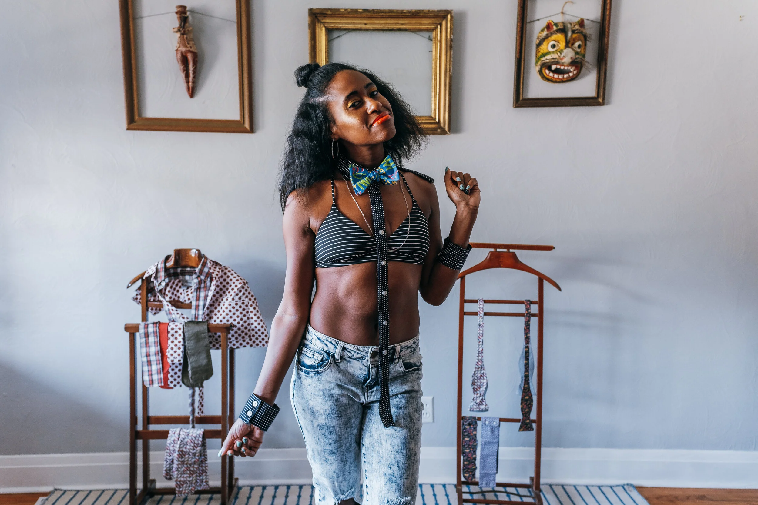 Amber from the Deconstructed Shirt shoot