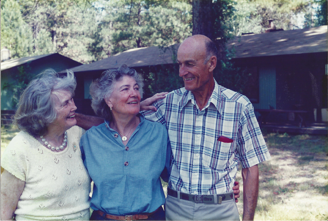 Nan, Tash and Lal at Granny Ruth's house