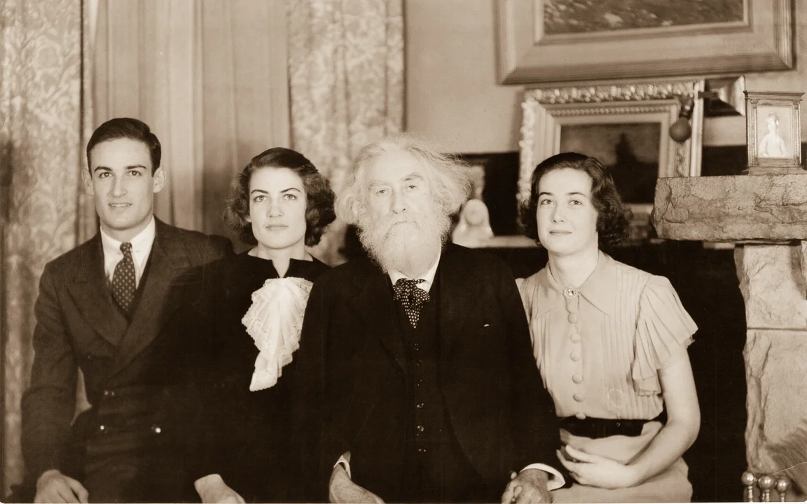 C.E.S. Wood with Lal, Tash, and Nan