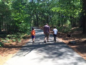 Boys walking