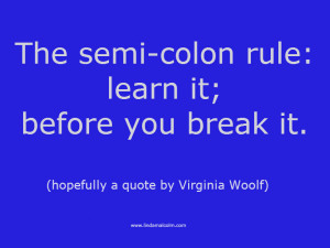 Semi colon