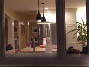 j55 outside looking in snowbank window