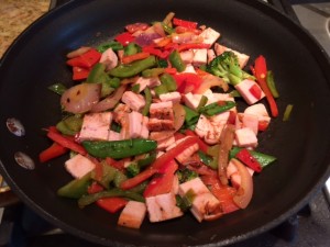 veg and turkey to the skillet