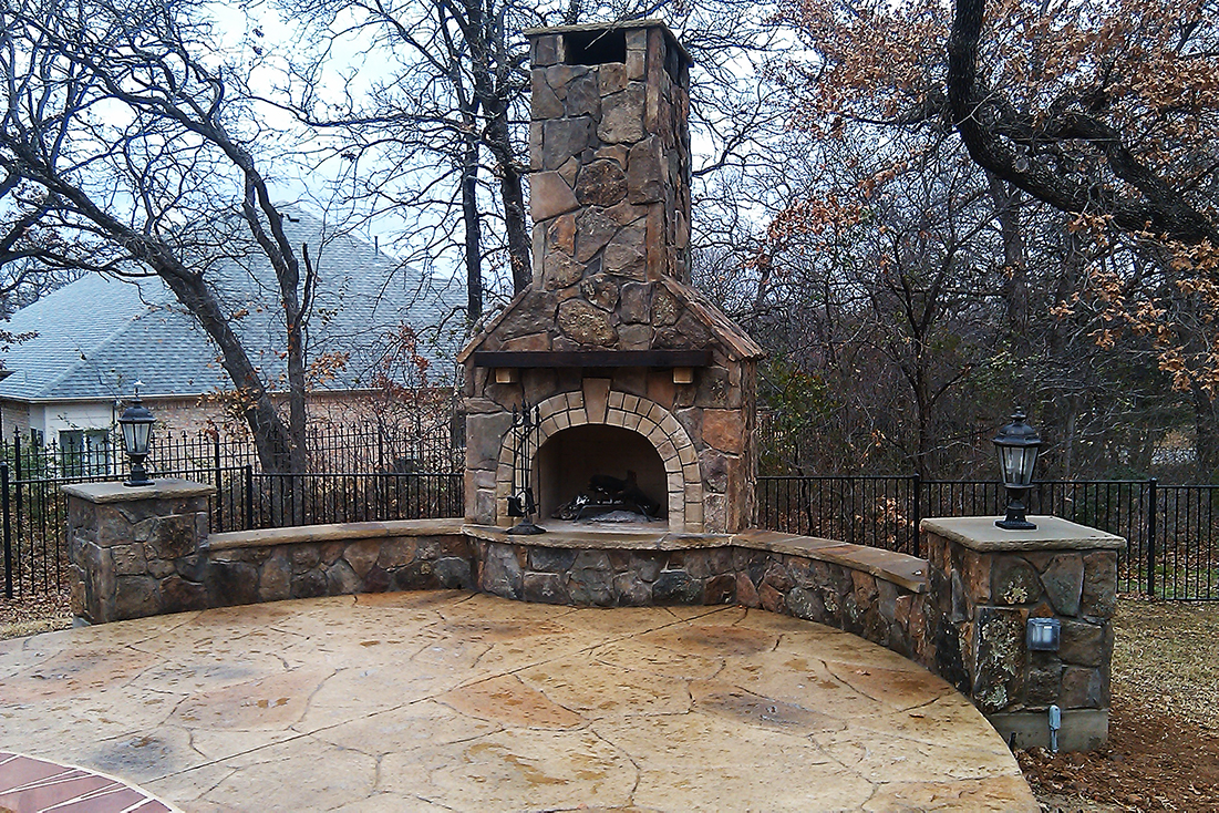 BMR pool and patio fireplace stone.jpg
