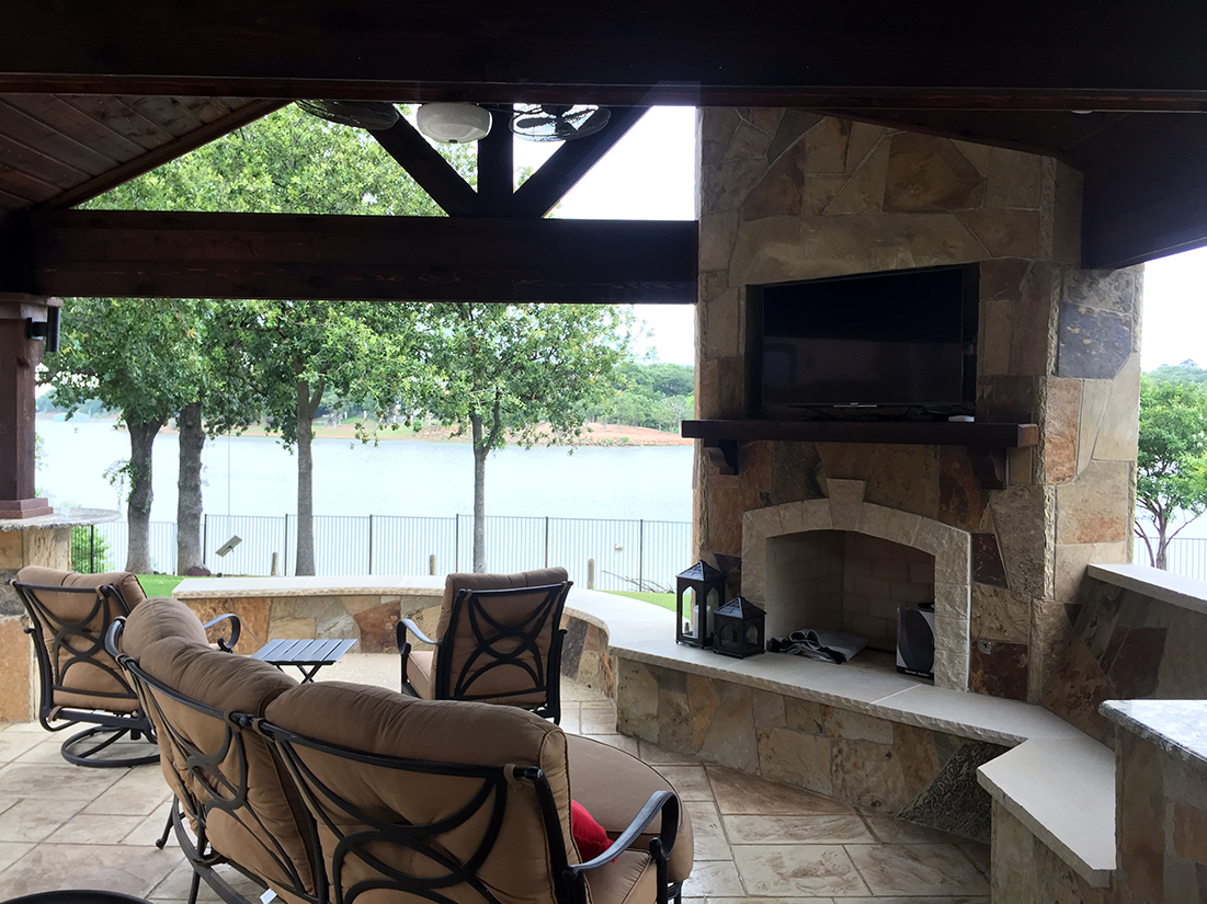 bmr pool and patio outdoot tv fireplace patio.jpg
