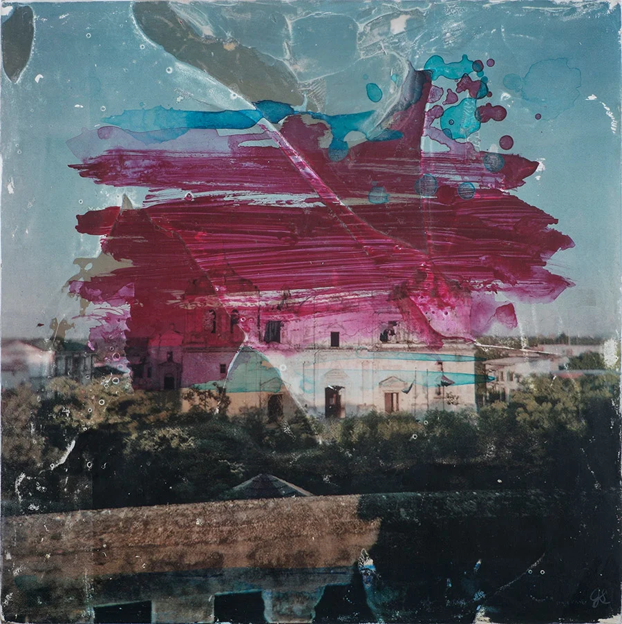 Spun Sugar No. 6 12x12 inches, mixed media