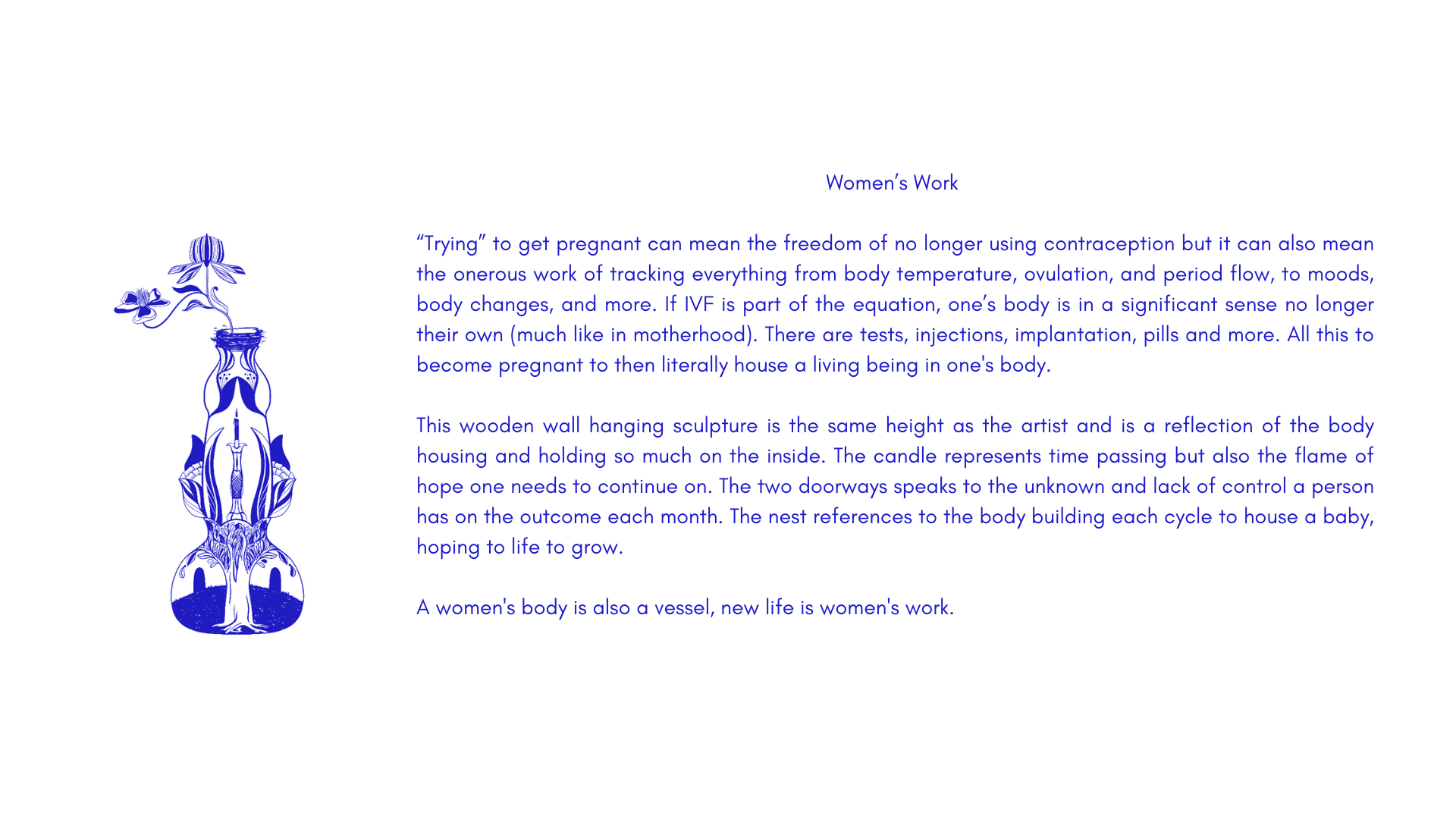   Women’s Work,  Written Statement. 