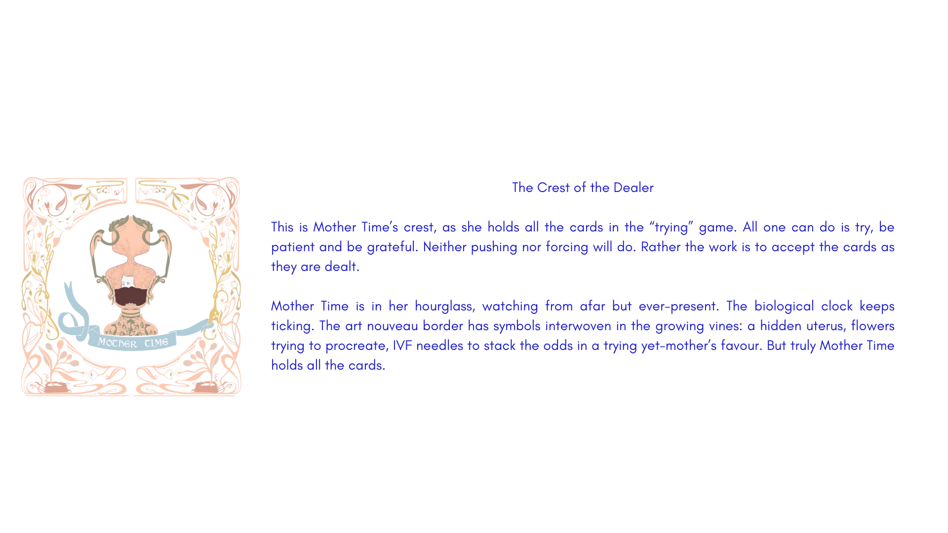   The Crest of the Dealer,  Written Statement. 