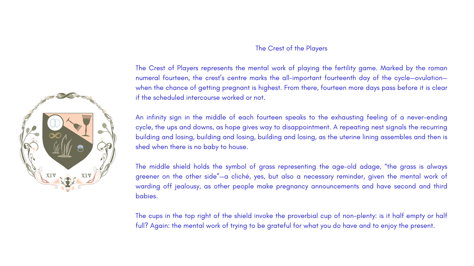   The Crest of the Players,  Written Statement. 