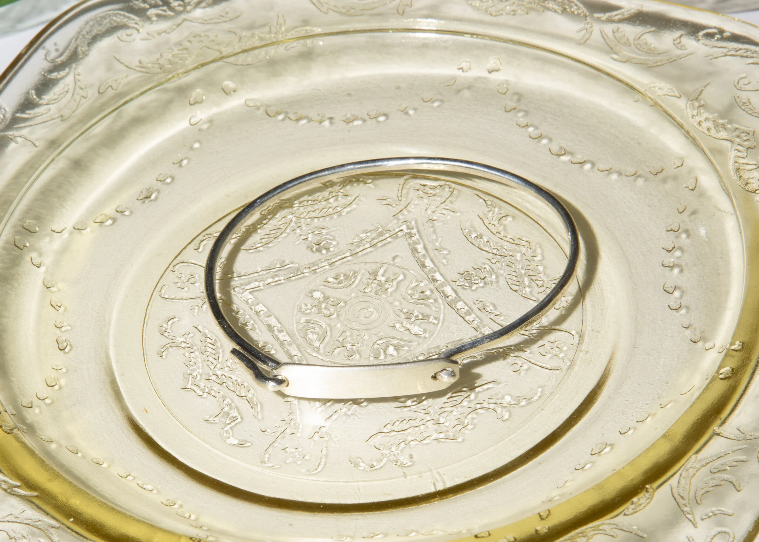 Sterling Silver Identified Rigid Bar Bangle