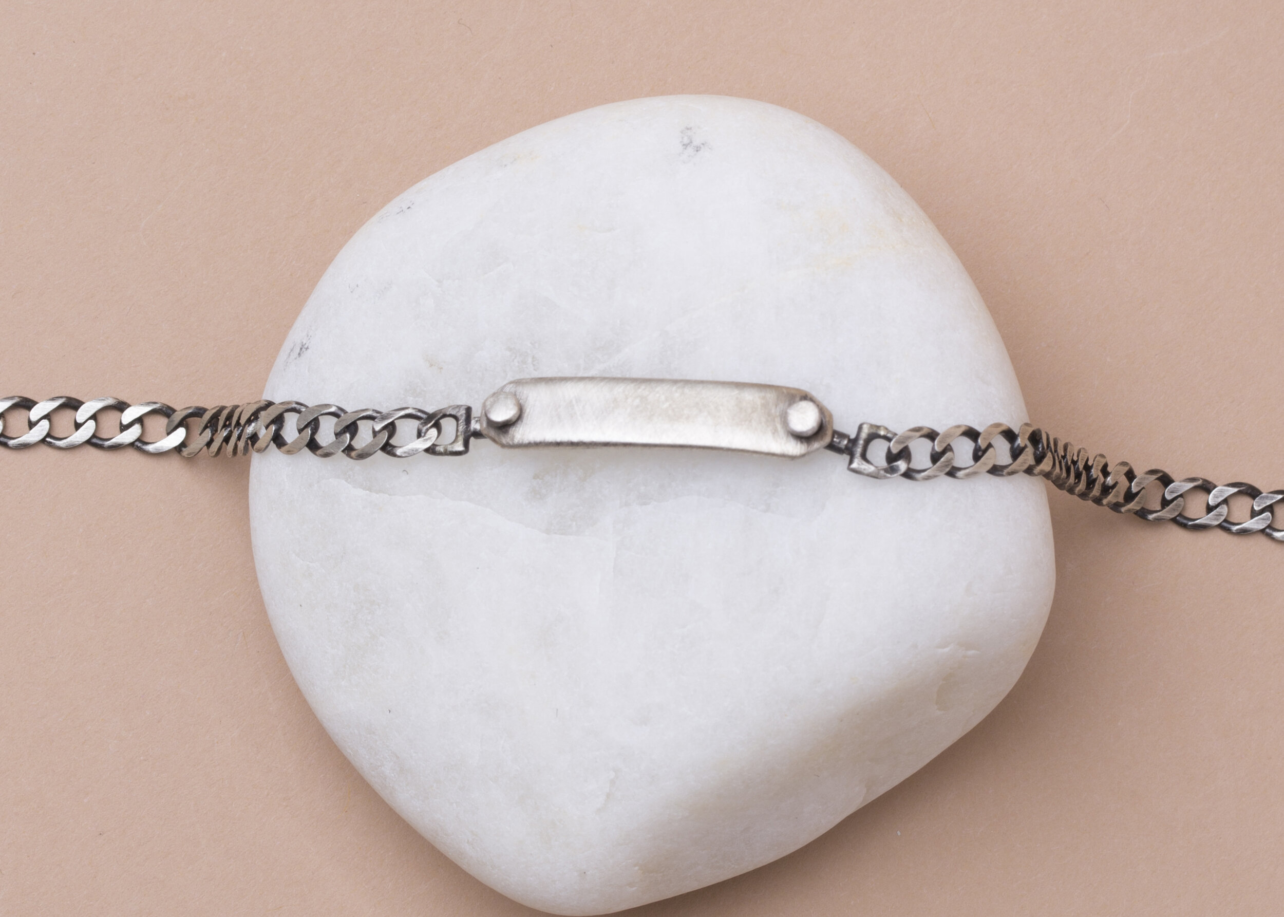 Sterling Silver Identified Bar Bracelet
