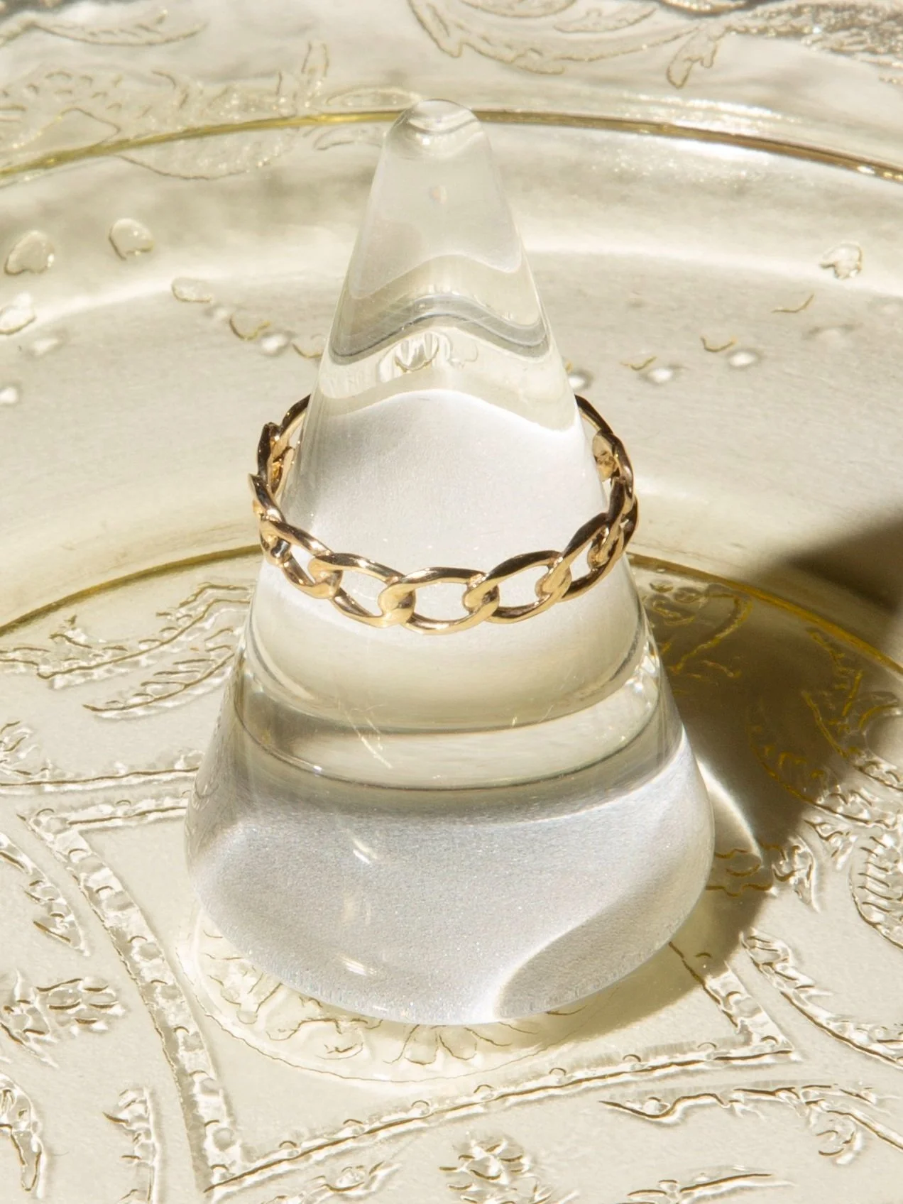 14K Gold Curb Your Enthusiasm Ring