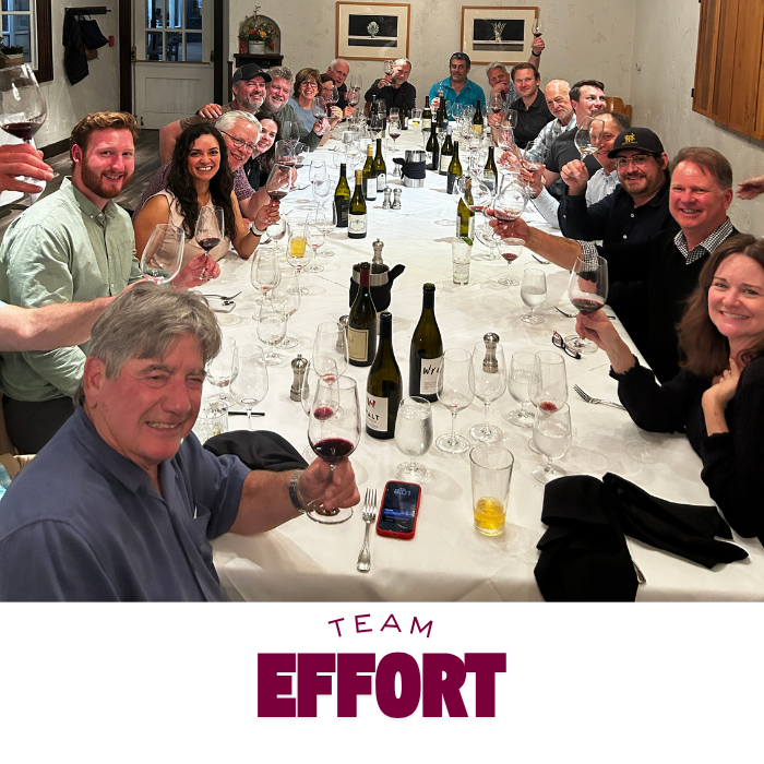 winemakers at a table