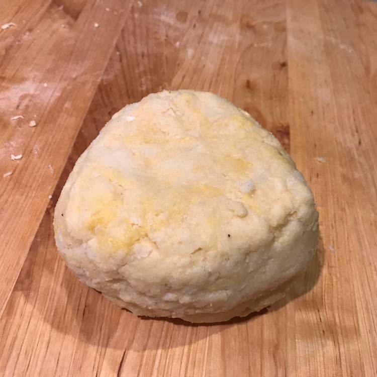 this dough is sticky, but it does hold a shape