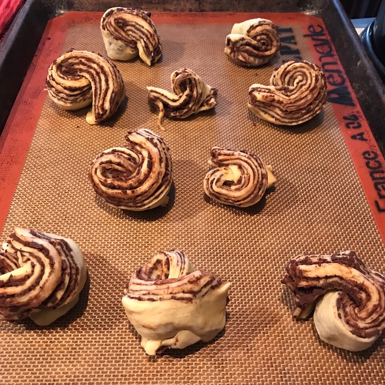 little knots ready for second rise