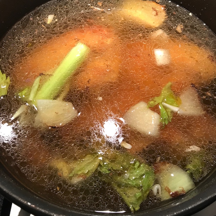 just add water, and simmer for while