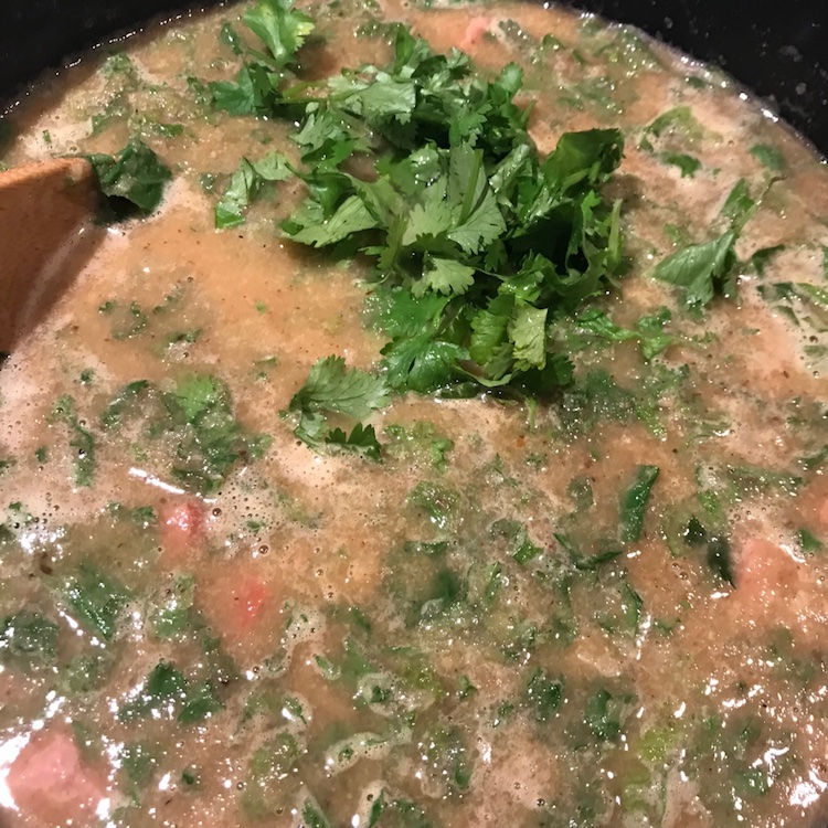 at last, cilantro and lemon juice join the party