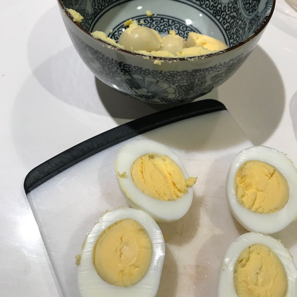 popping out those yolks